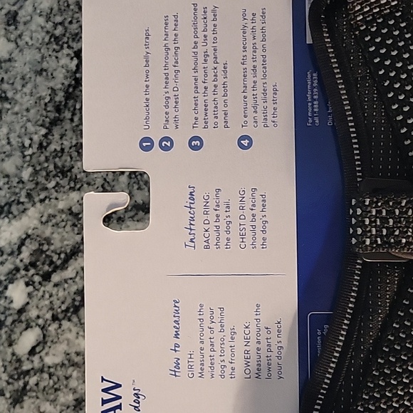 Top Paw Reflective Comfort Harness - Black - Picture 3 of 4